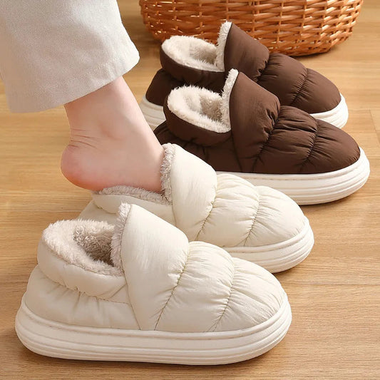 Cozy unisex slip-on shoes with a thick,plush design